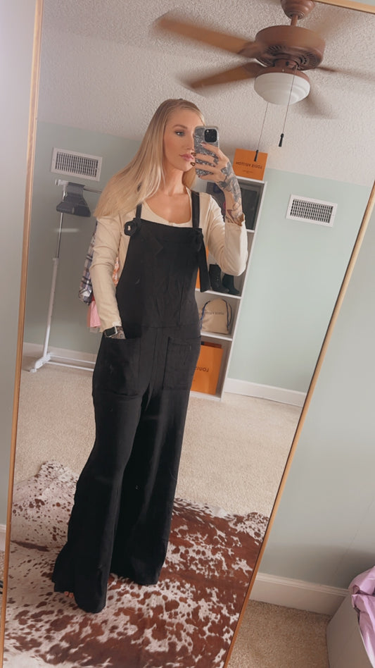 Black Wide Leg Jumpsuit