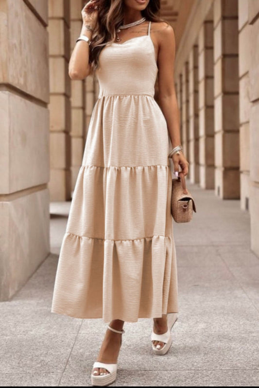 Cream Maxi Dress